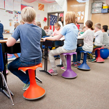 Children on Hokki Stools