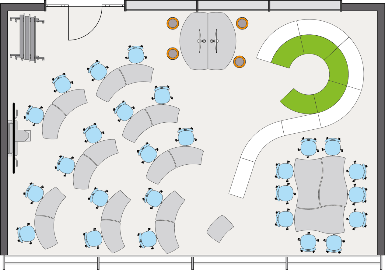 Shift furniture lay out example 5