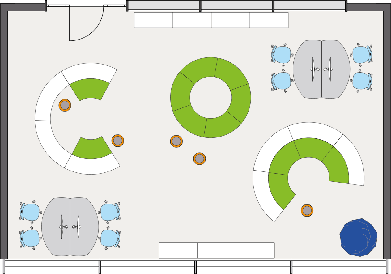 Shift furniture lay out example 8