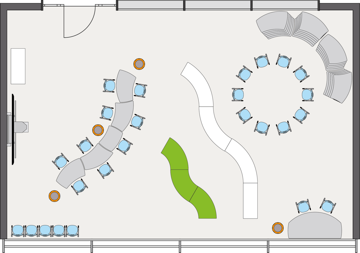 Shift furniture lay out example 7