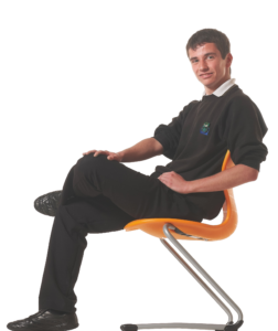 Ergonomically designed seating - the Pantoswing with boy