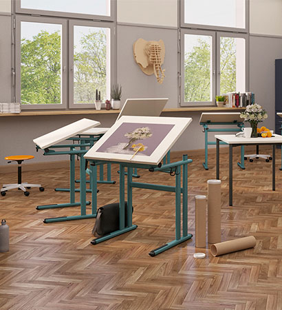 Art room example with VS furniture