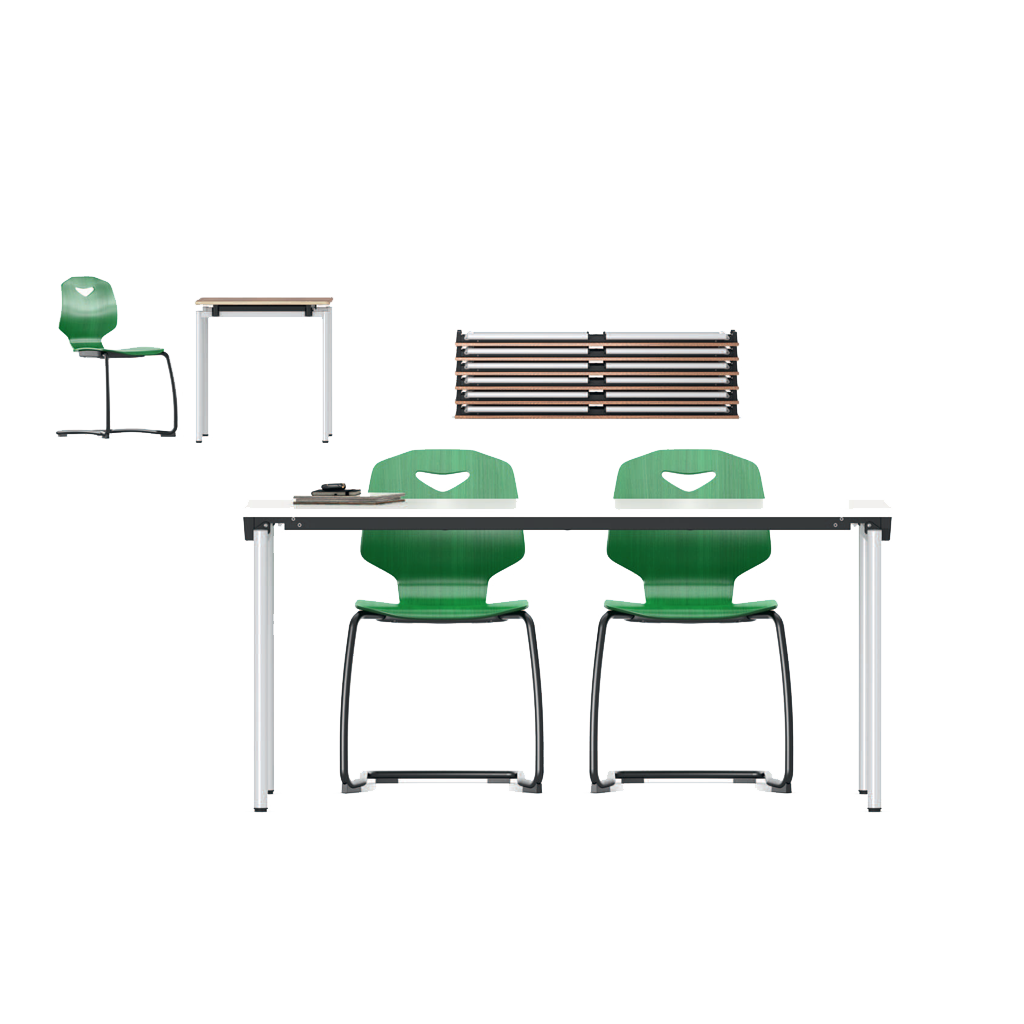 Clapp 4R Table with Jumper Air Active Chair