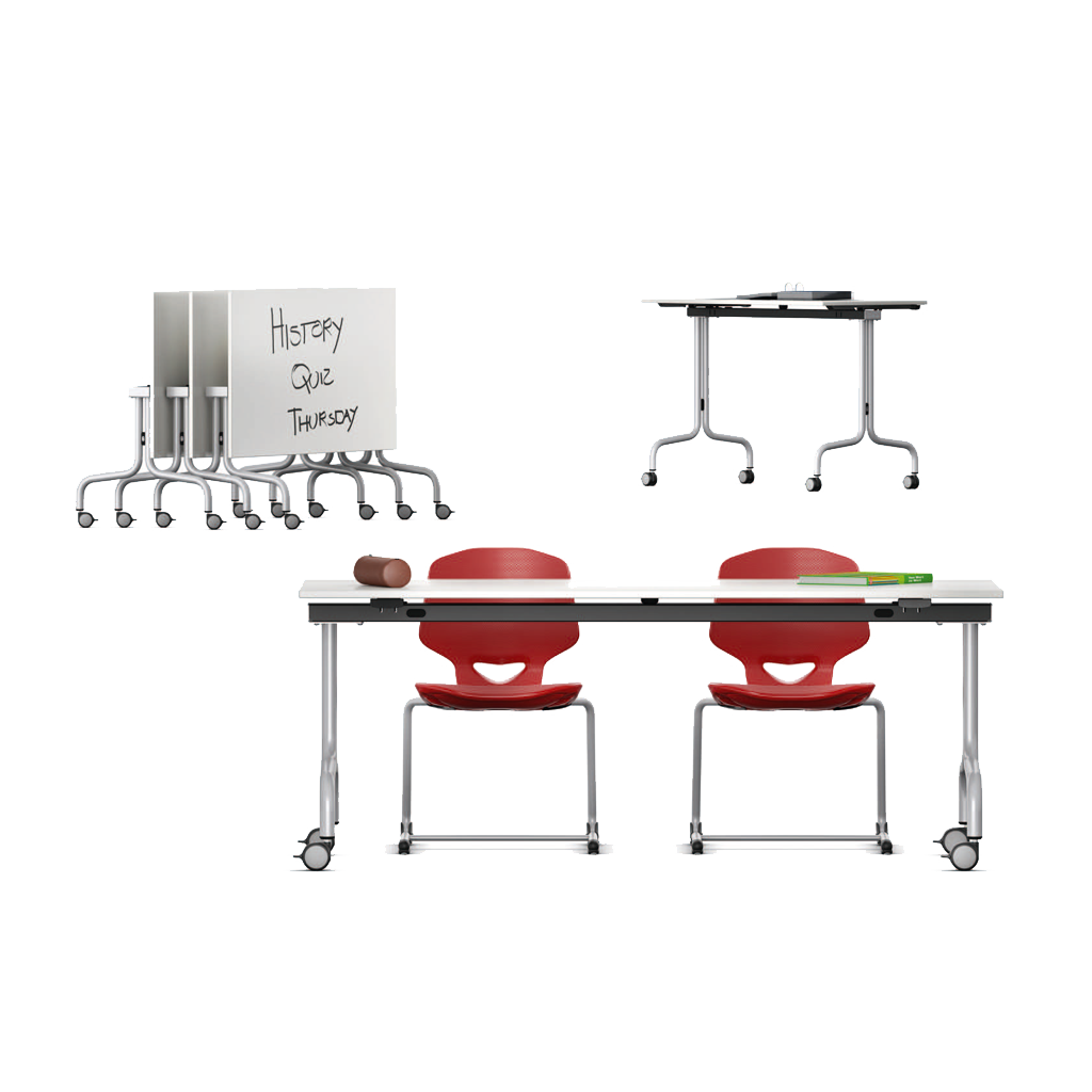 FlipTable with Jumper Air Active Chair