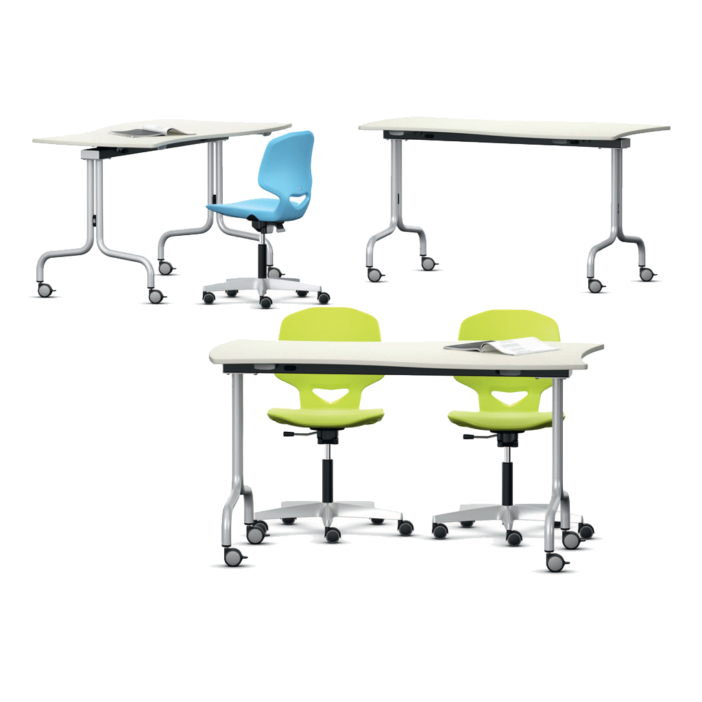 Four-legged desk, or with a folding table top from VS Furniture