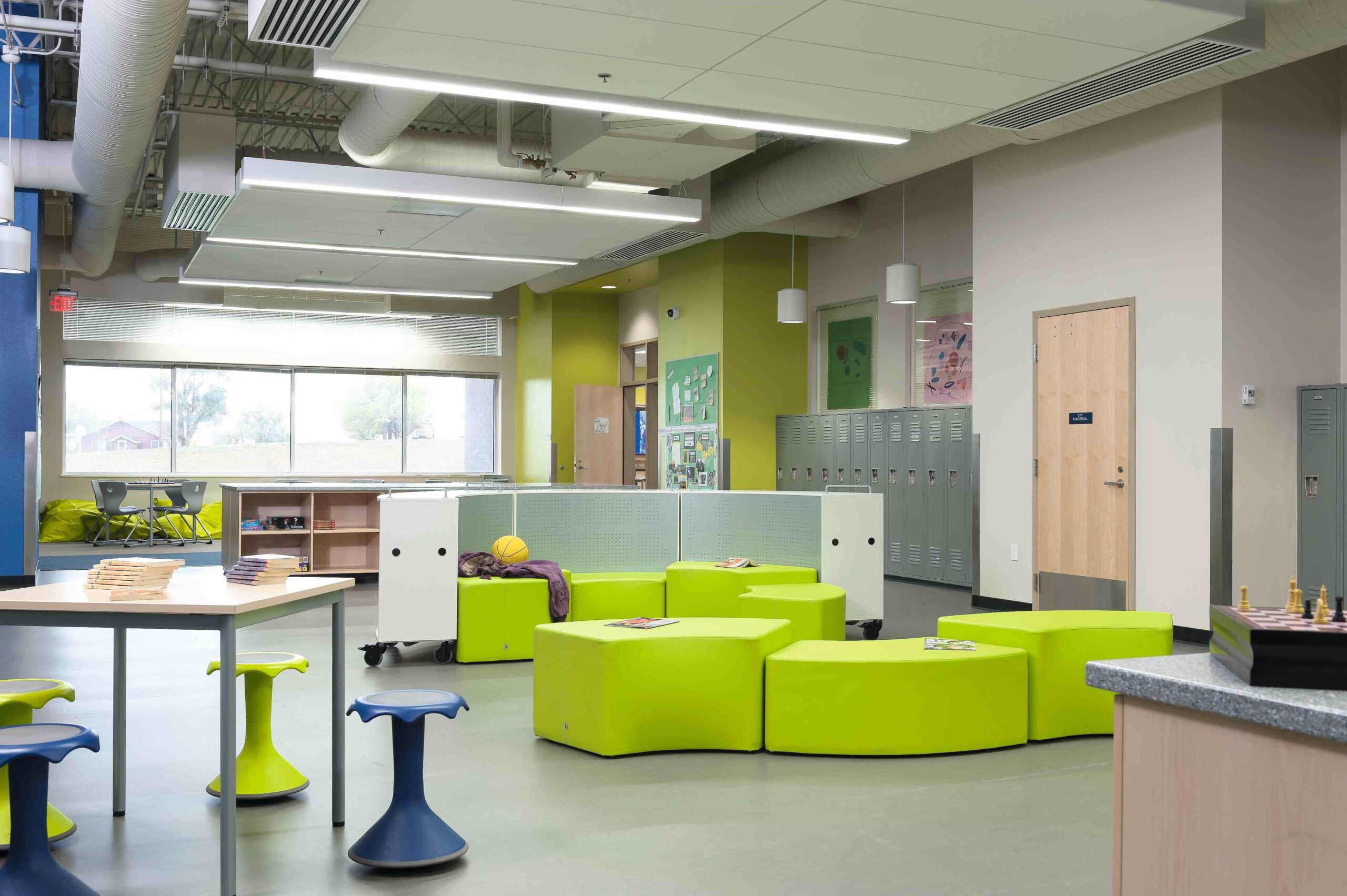 Common room area in college showing Shift Landscape and Shift + furniture