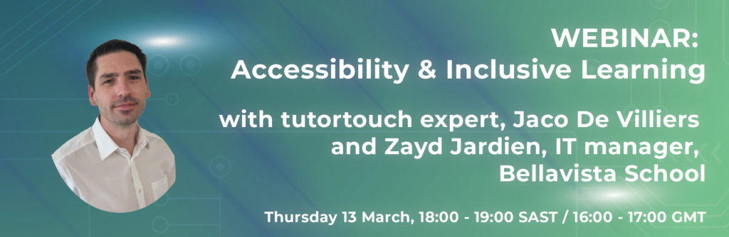 Webinar Accessibility & inclusive learning